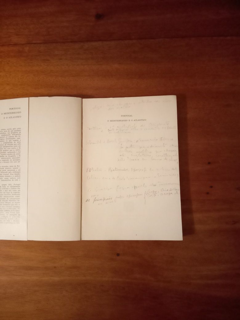 Portugal o Mediterrâneo e o Atlântico, Orlando Ribeiro, 1963