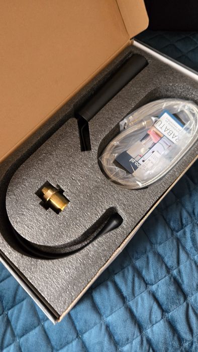 BATERIA czarna łazienka WYSOKA nowa gwarancja  nablatowa