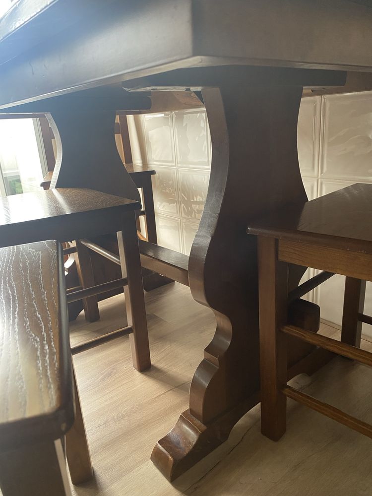 Mesa madeira 4 cadeiras