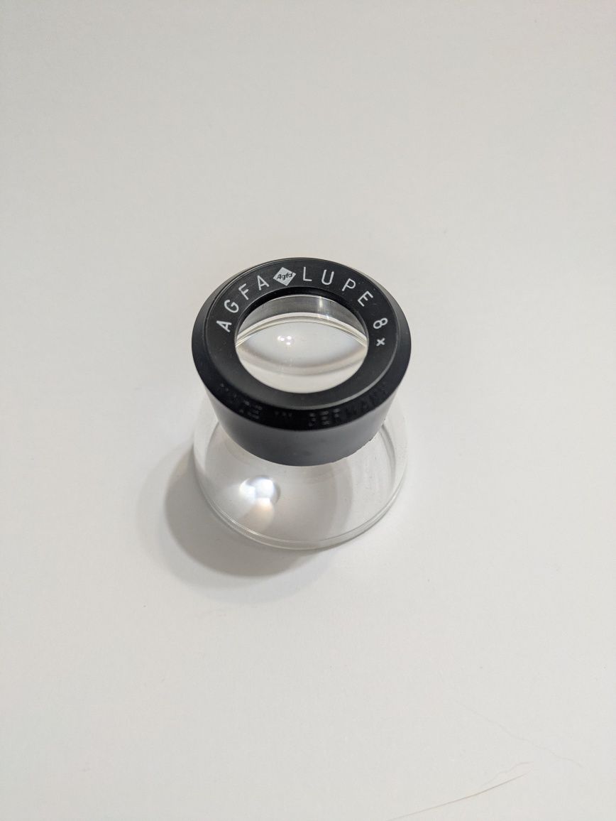 AGFA Loupe 8x , Lupe Loupe, Stand Magnifier, MADE IN GERMANY