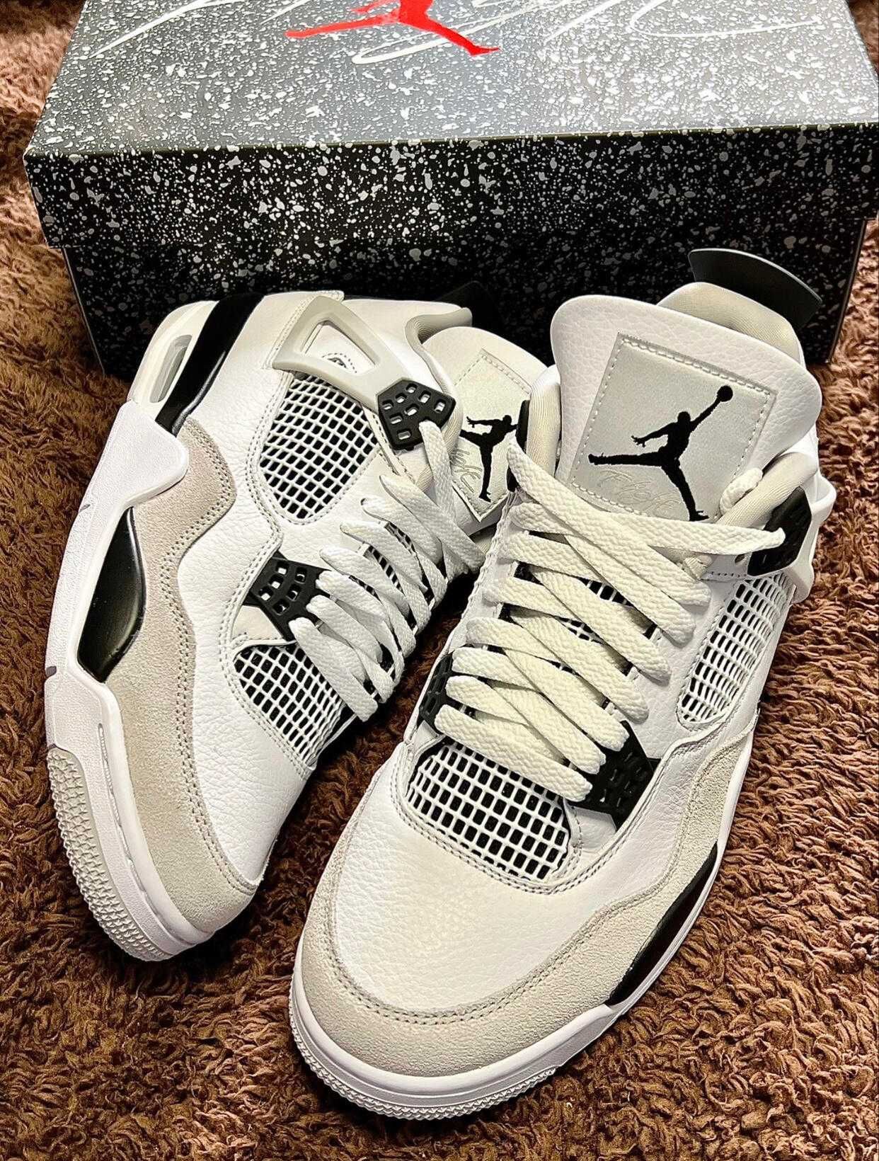 Nowe*Nike_Męskie_Jordan4_Biały*UnuseTrampki.41