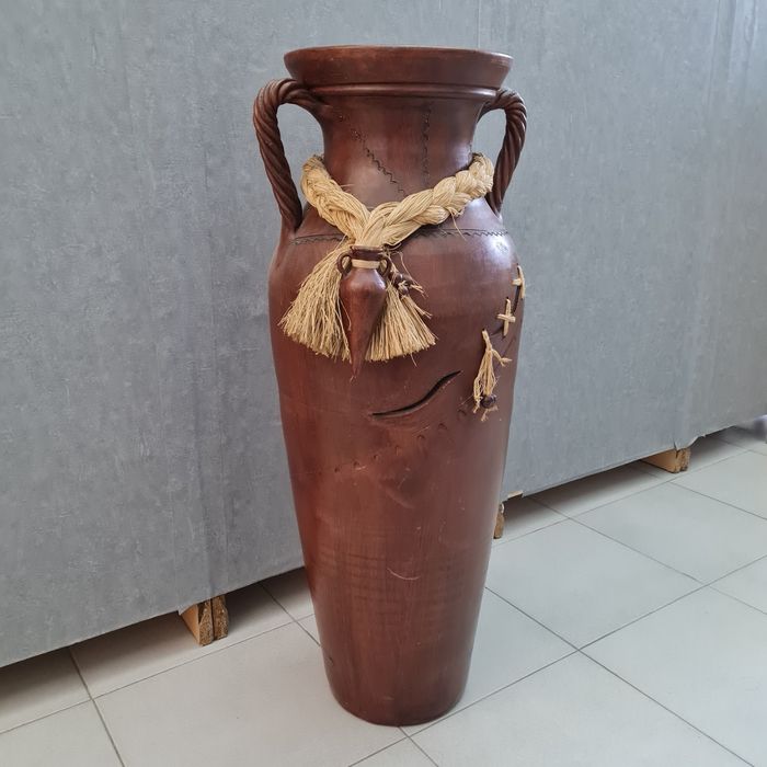 Jarrão / ânfora em cerâmica peça decorativa