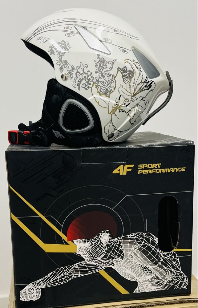 Kask Narciarski 4F Biały Nowy