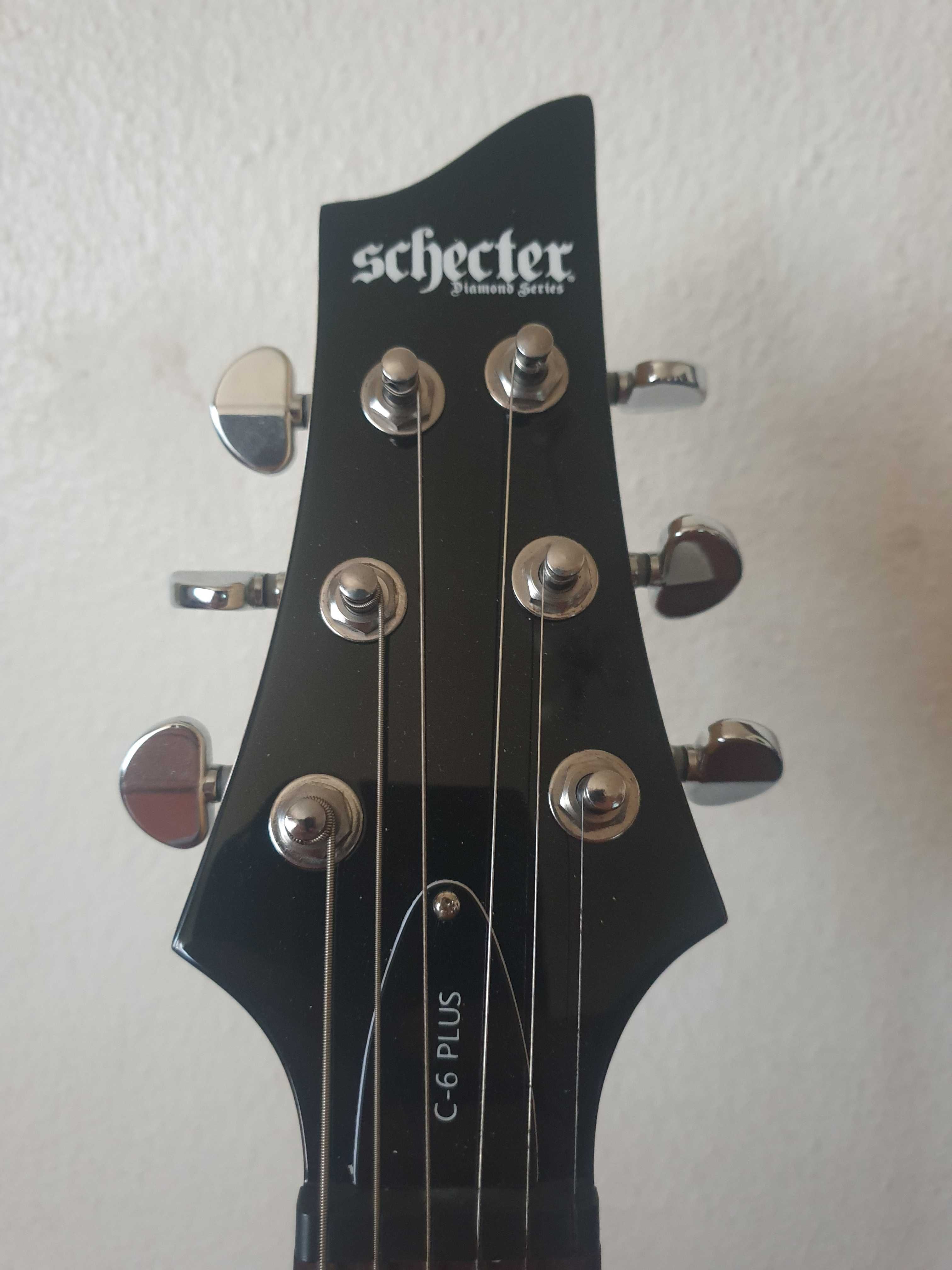 Schecter C-6 Plus Vintage Sunburst Diamond Series