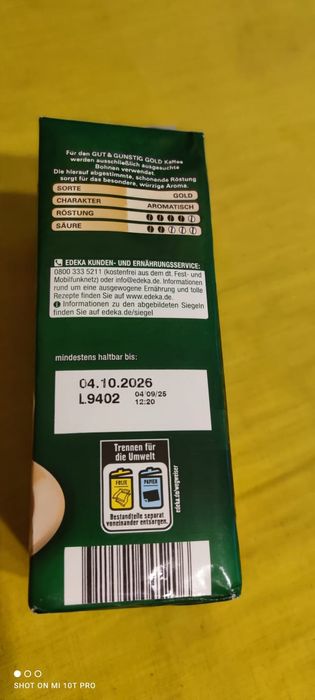 Niemiecka kawa mielona Golf 500 g