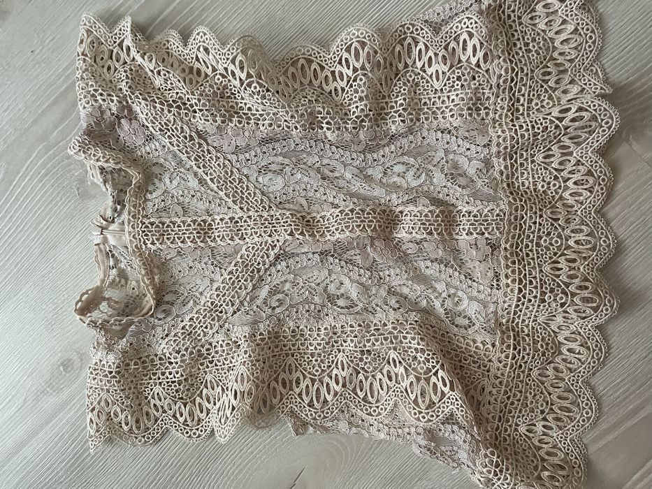 Мереживний топ zara,чорний топ з обʼємними рукавами