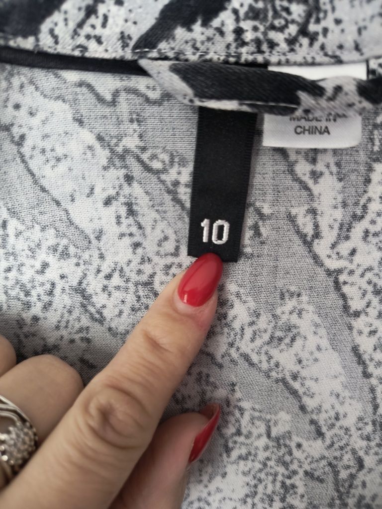 Marynarka damska żakiet Divided by H&M panterka czarno szara