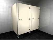 Kabiny sanitarne WC z płyty HPL