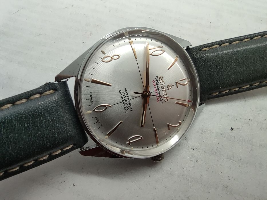 Zegarek Atlantic Worldmaster vintage sprawny