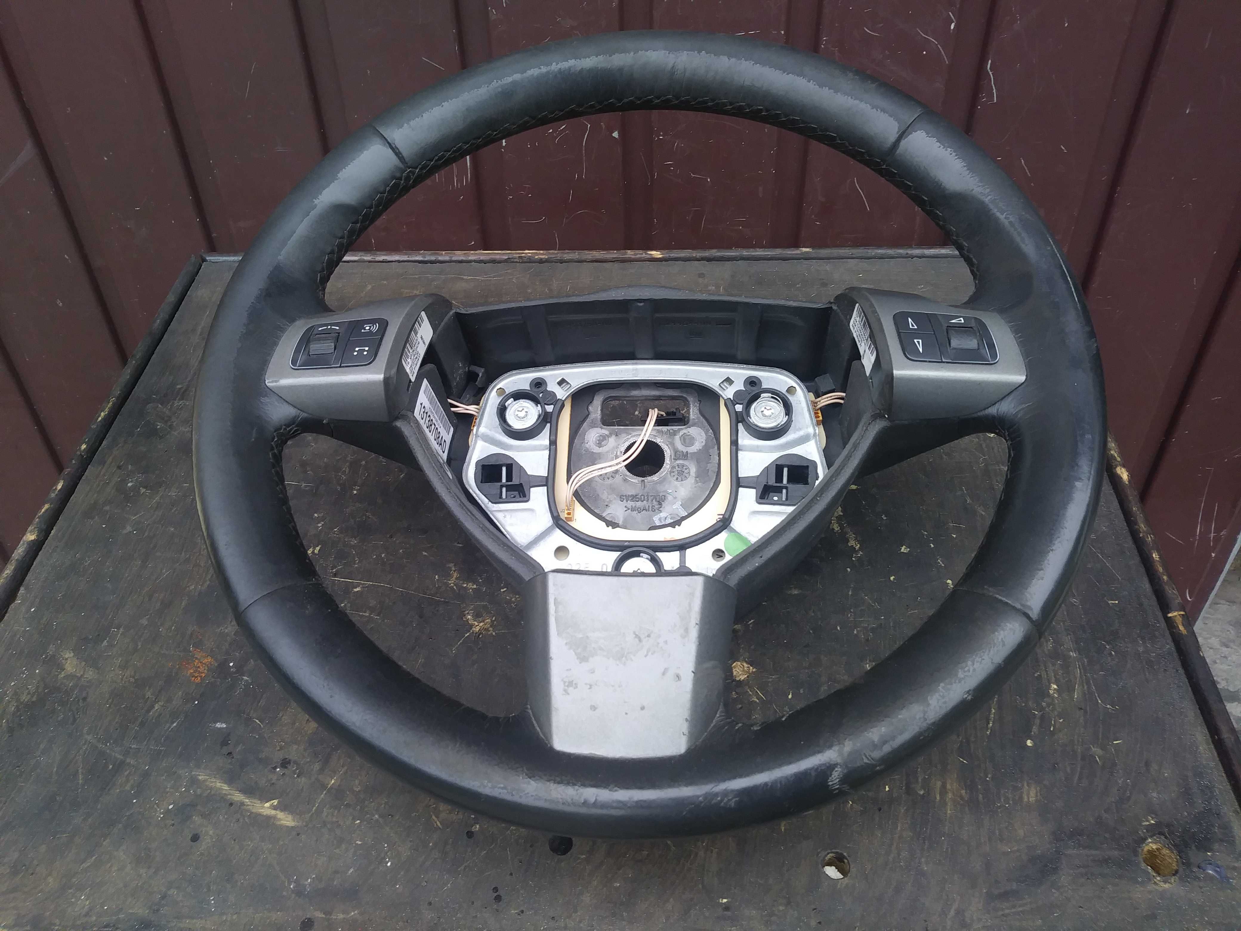 Opel Astra H 3 Zafira B Kierownica skóra multifunkcja