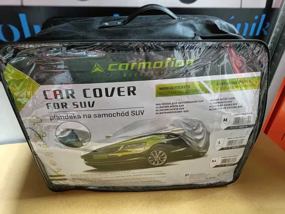 Pokrowiec na SUV XL 540x175x150 cm 3-warstwy odblaski suwak drzwi