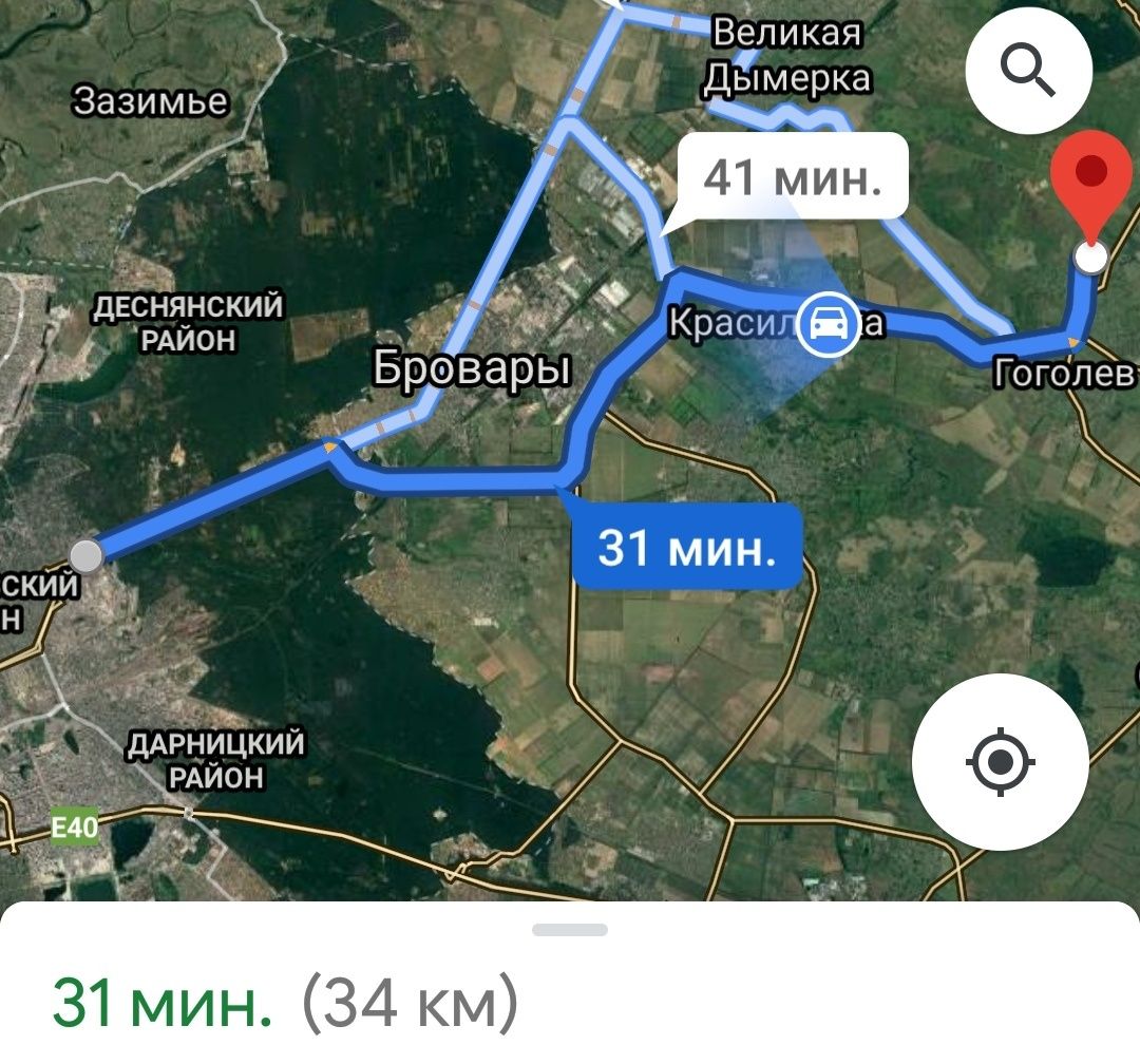 Участок 21 сотка 34 км от Киева  в Гоголеве