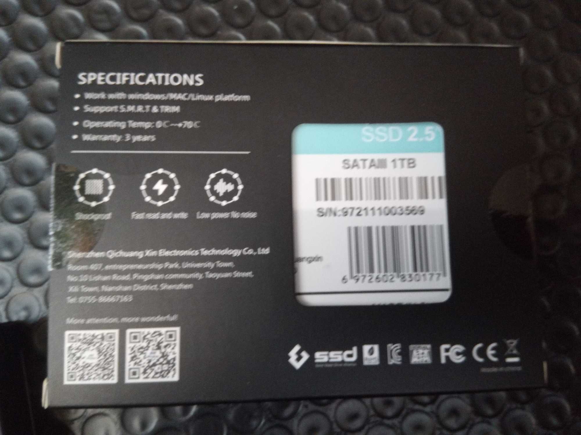 2,5" Новий 512Gb ssd sata 3 диск