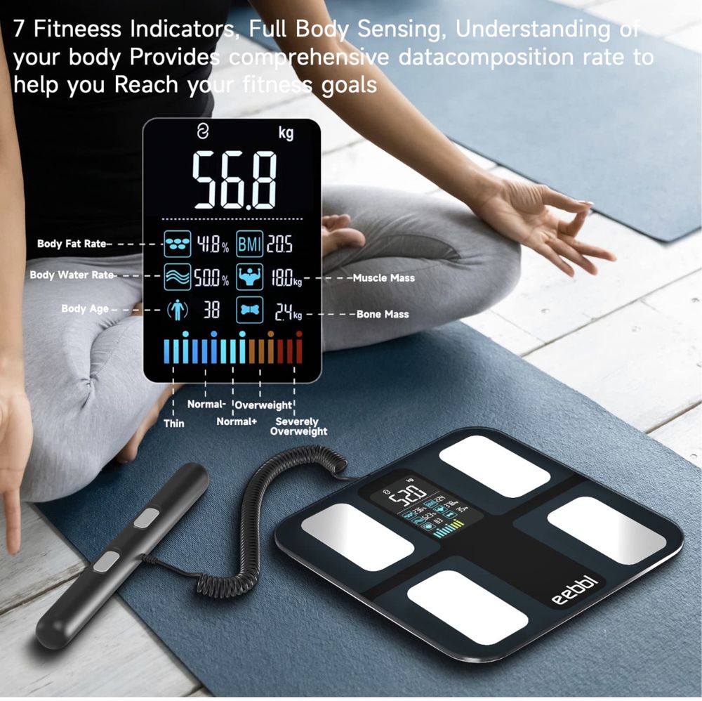 Inteligentna Waga Pomiar Tkanki Bluetooth EEBBL
