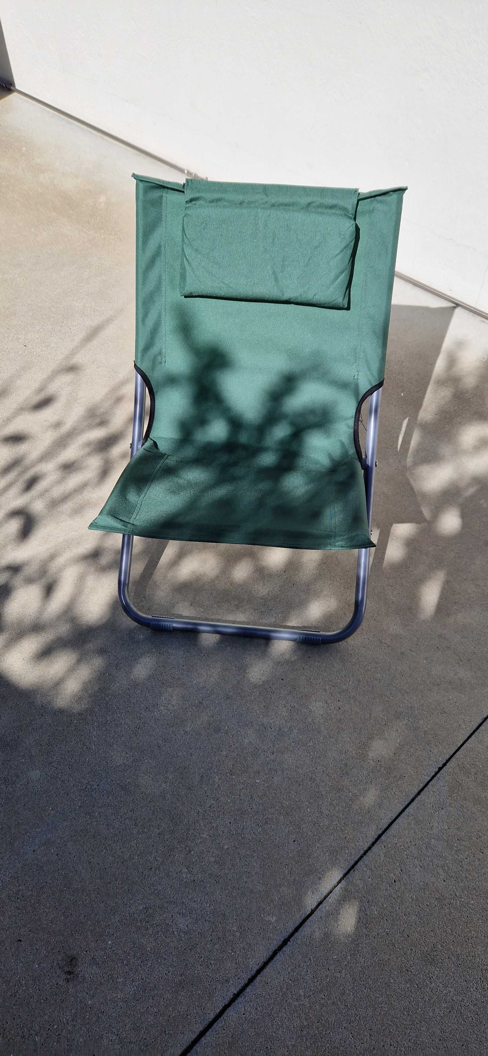 Conjunto de 3 Cadeiras de praia dobrável