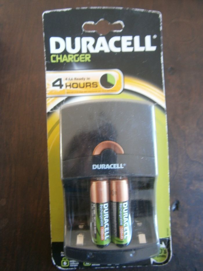 Duracell carregador pilhas AAA-AA 4 h - 2 pilhas NOVO - envio incluído