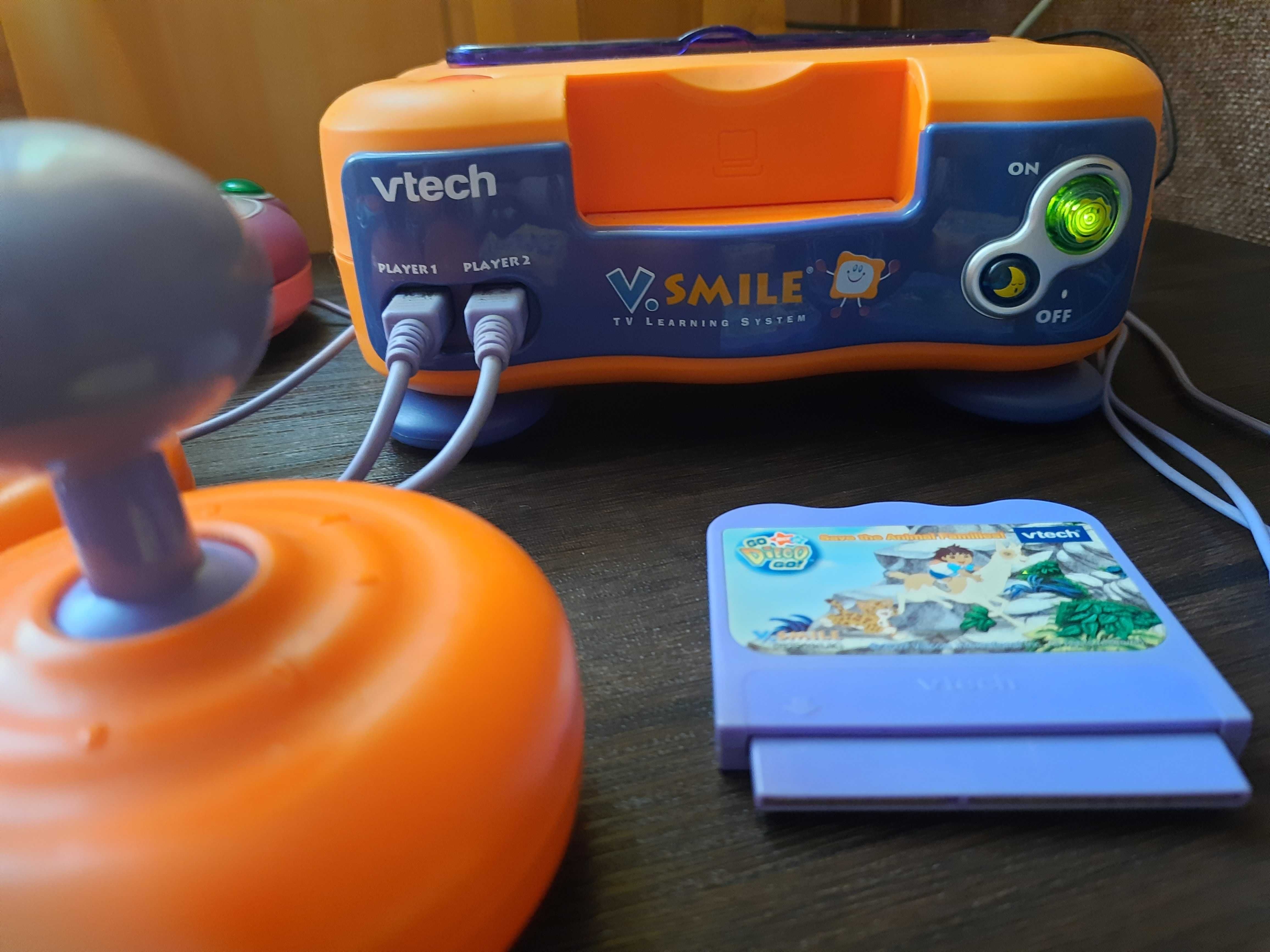 Vtech V-Tech V.Smile Втек ТВ- приставка +3 джойстики і 2 картриджі