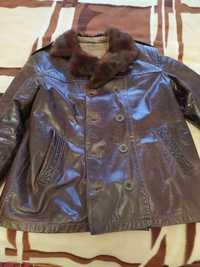 Куртка кожаная на меху