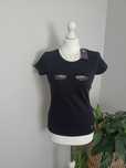 T-shirt czarny oczy Guess roz.S/M