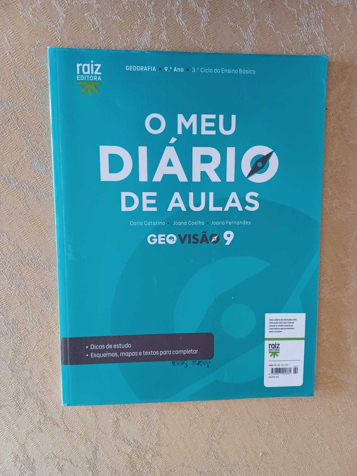 Caderno  - GeoVisão 9 - Geografia - 9.º Ano (COMO NOVO)