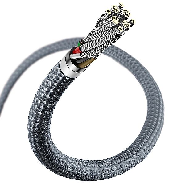 Kabel Baseus CALD Lightning - USB-C PD 20W 480Mb/s 2m - szary