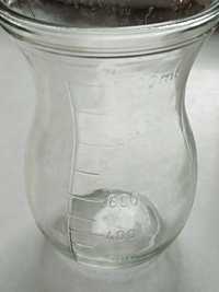 litrowy dzbanek wazon z podziałką grube szkło
