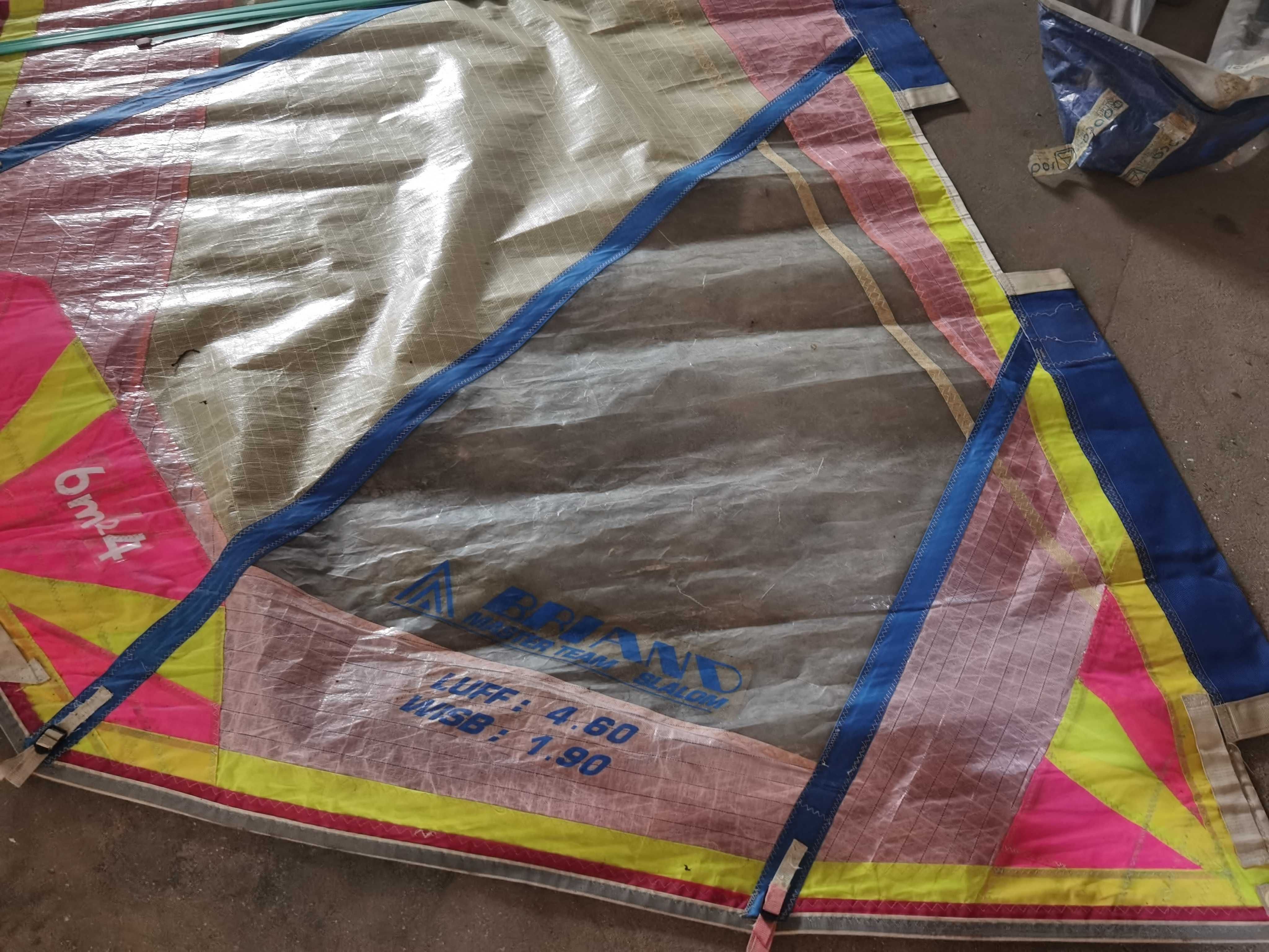 Vela Windsurf Briand Master Team Slalom 6.0 - bom estado