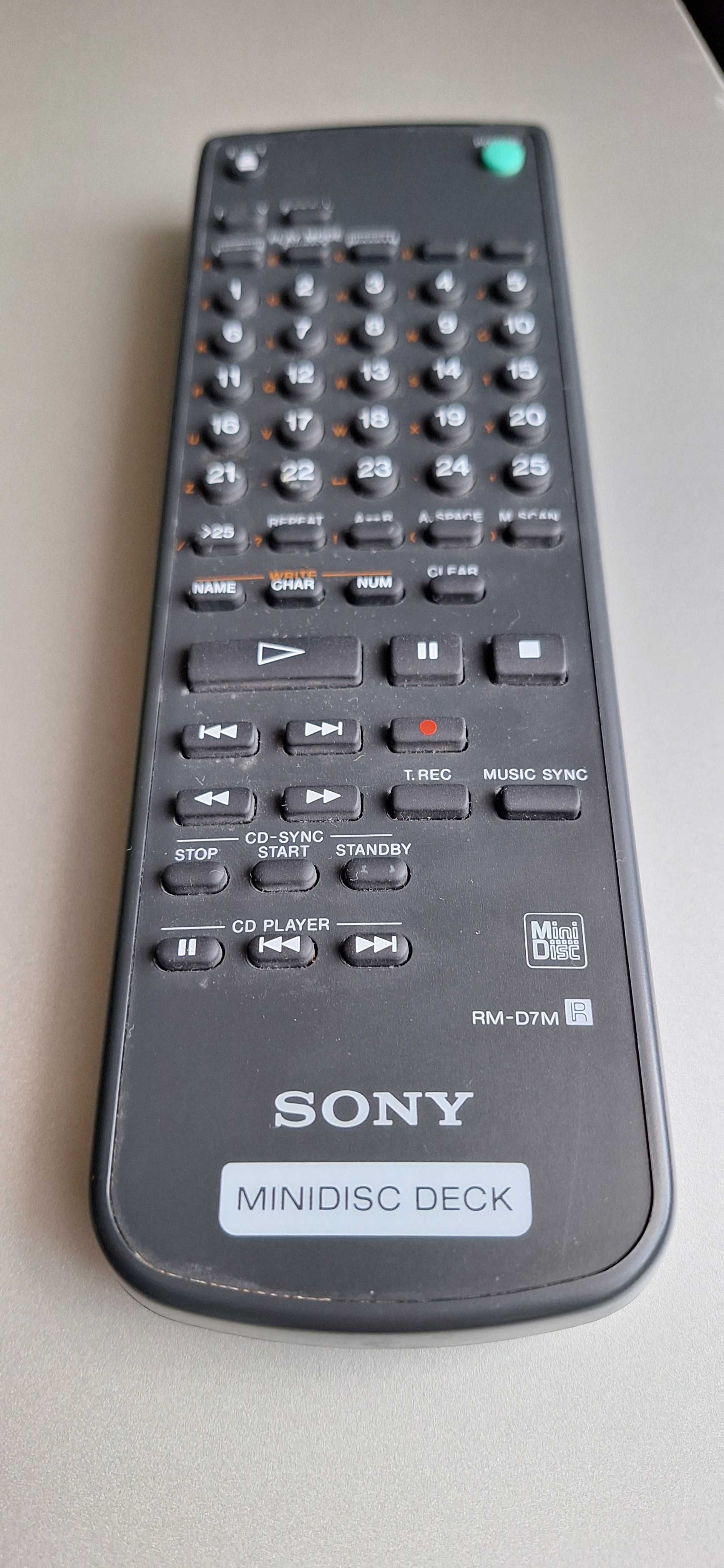 Pilot Sony RM-D7M MiniDisc (działa też z CD)