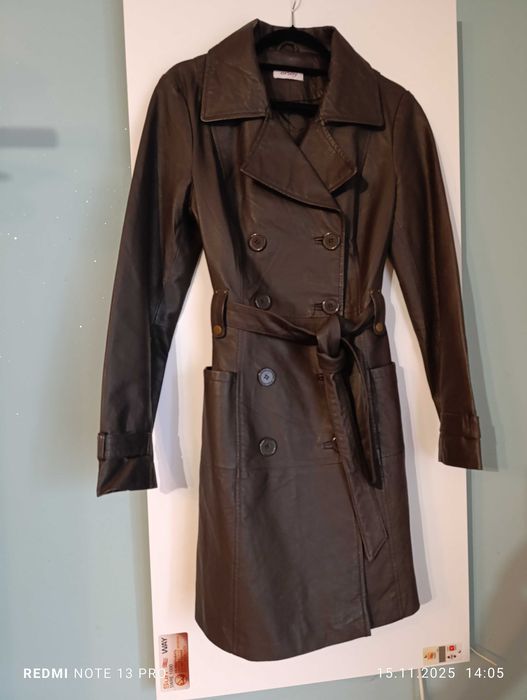 płaszcz skórzany Orsay