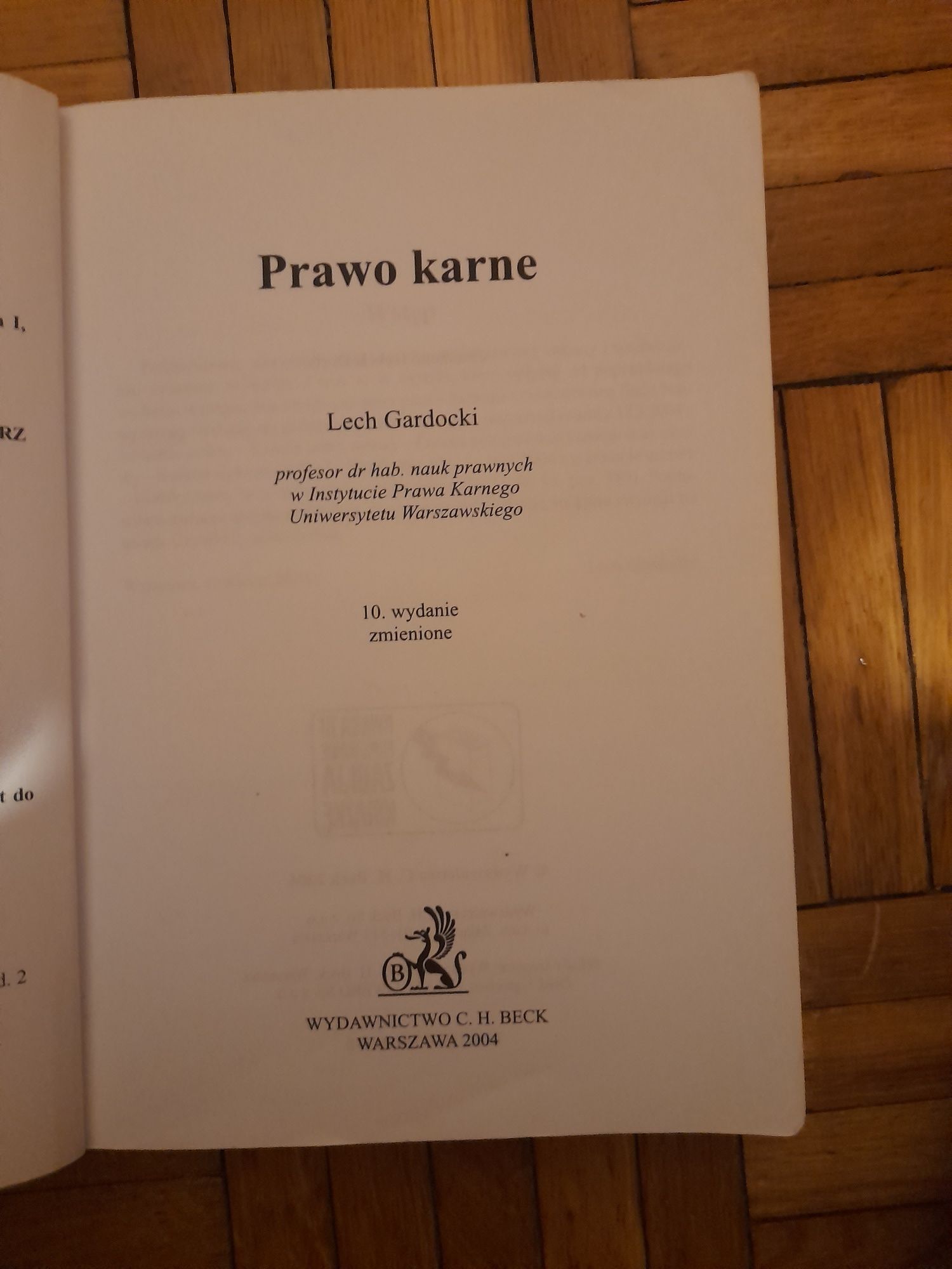 Prawo karne - Gardocki Lech