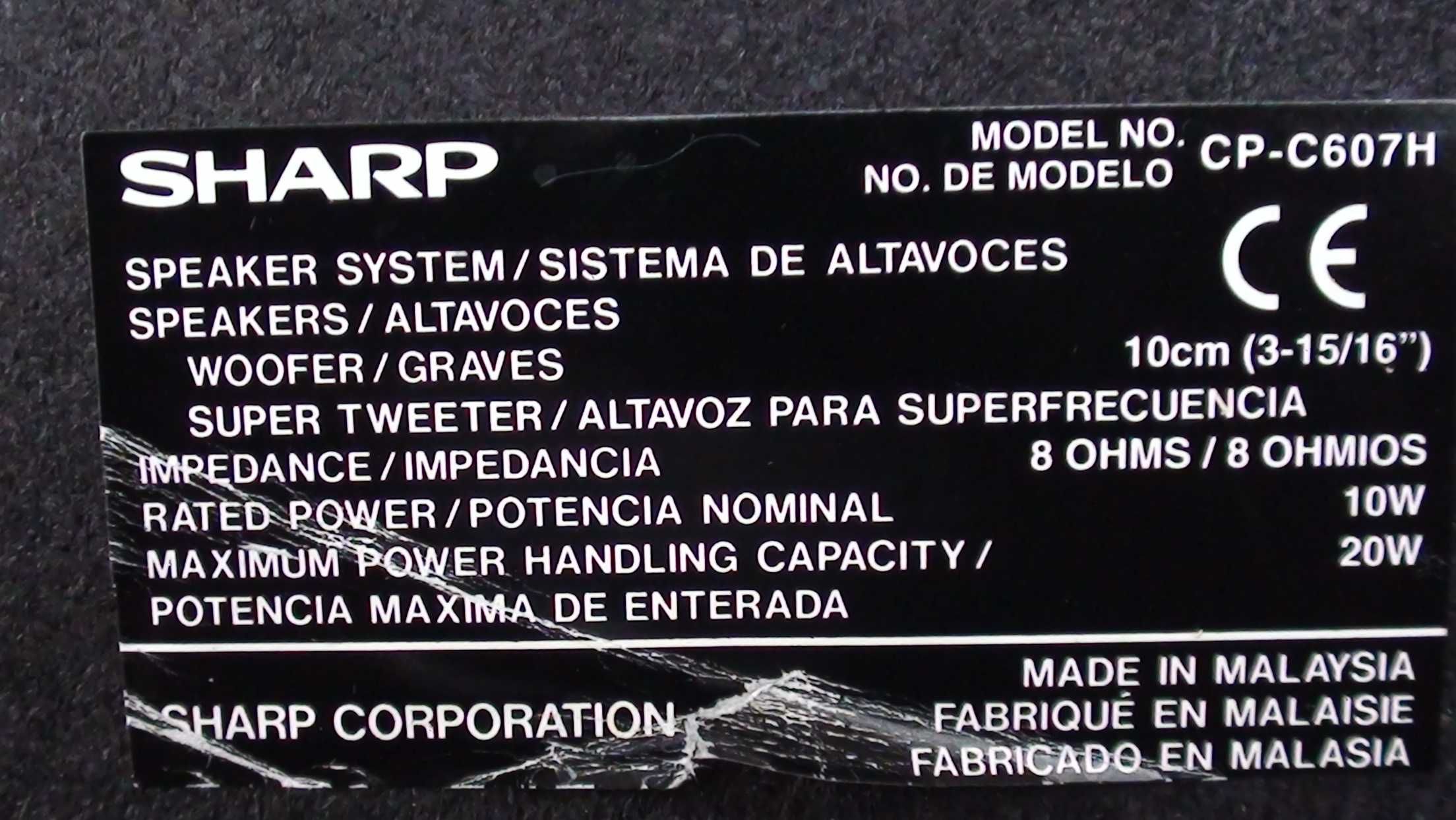 Колонка SHARP CP-C607H