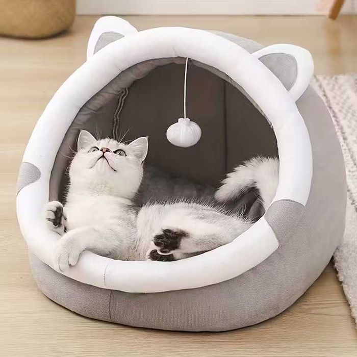 Cama de Caverna Aconchegante para Gato-novo