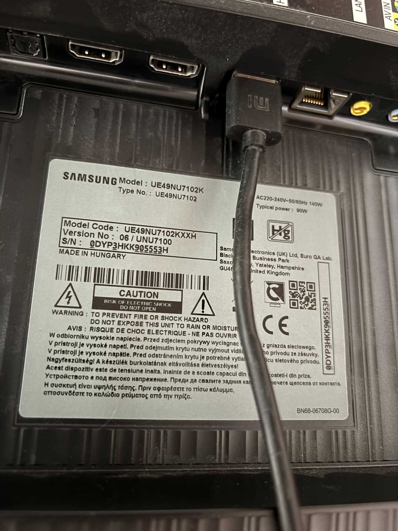 TV Samsung UE49NU7102K