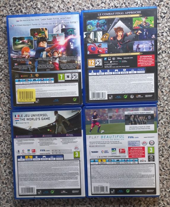 Conjunto de 4 jogos Playstation 4