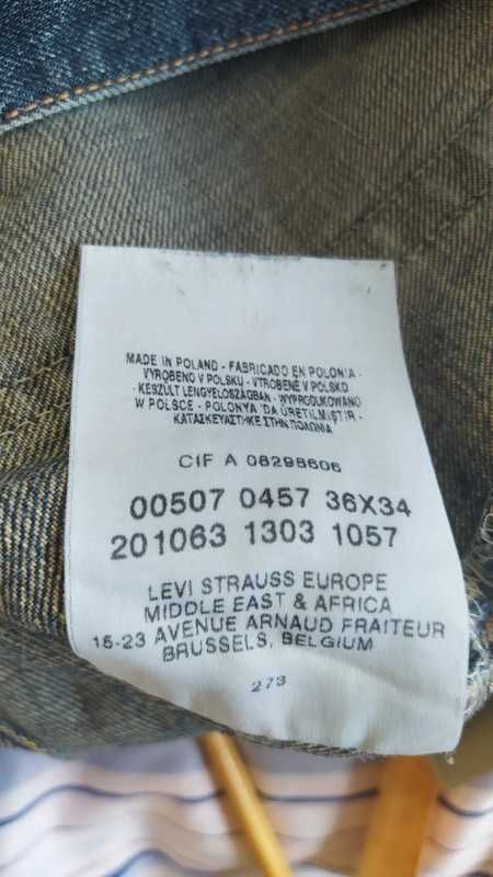 levis 507 made in poland W36 L34