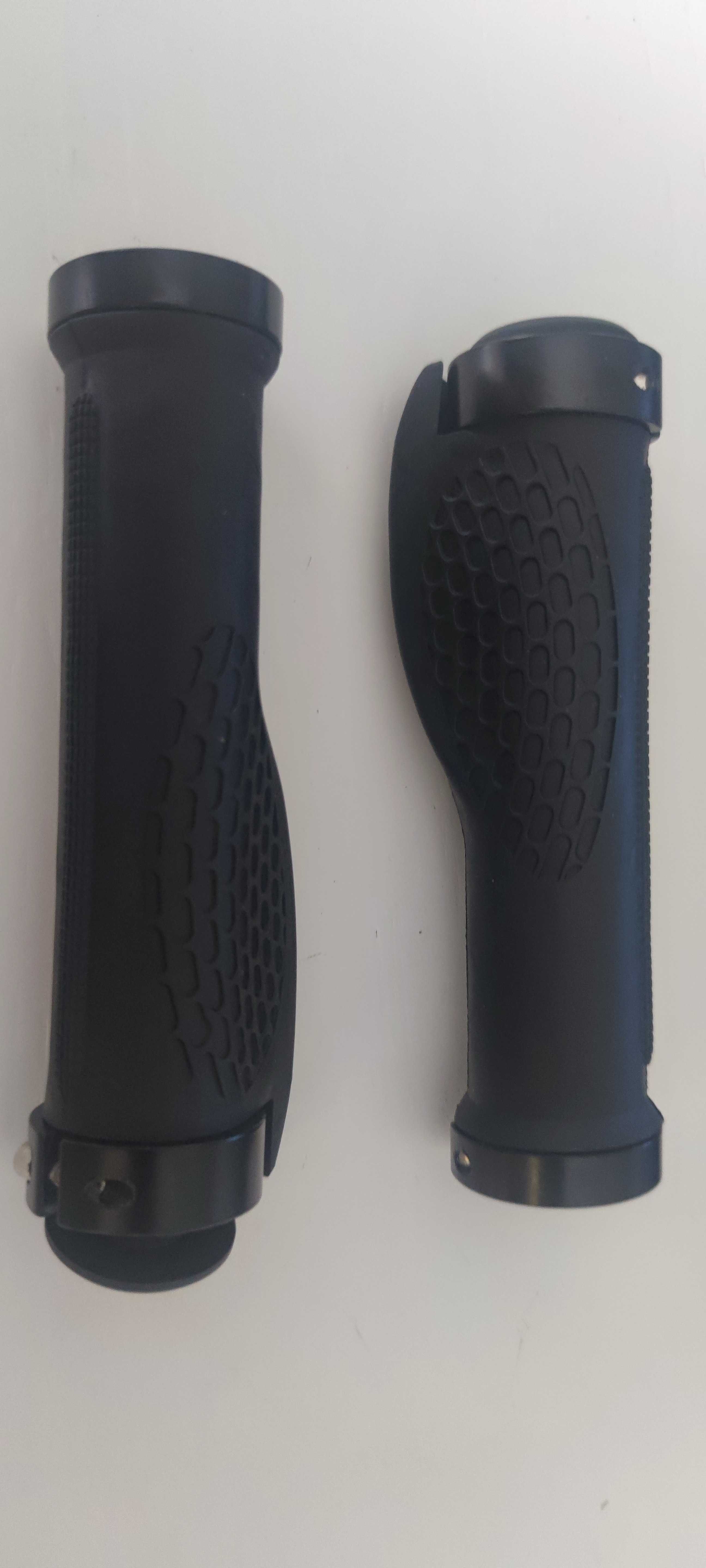 Gripy,uchwyty,raczki BL/BL,guma,L+P,130/22,2xALU,rower,hulajnoga