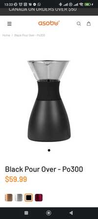 Zaparzacz do kawy Asobu pour over 1l