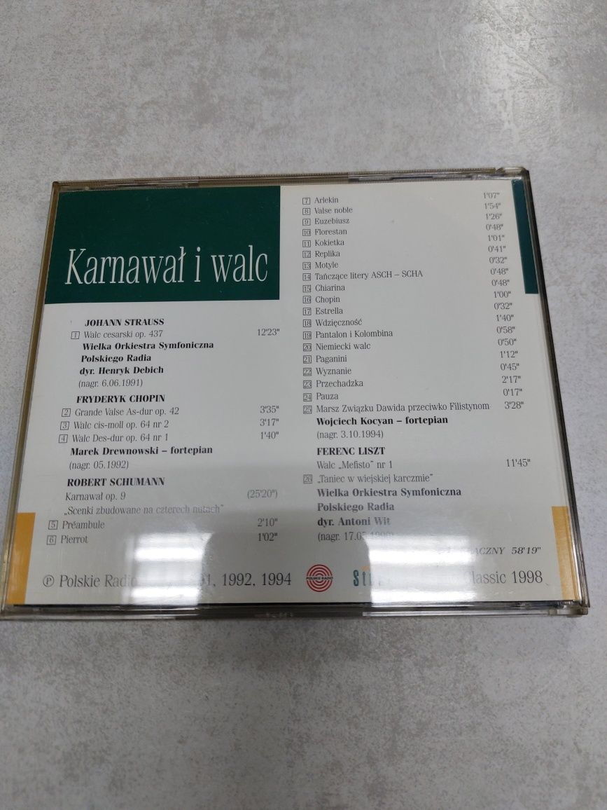 Karnawał i walc. Strauss, Chopin, Schumann, Liszt. CD