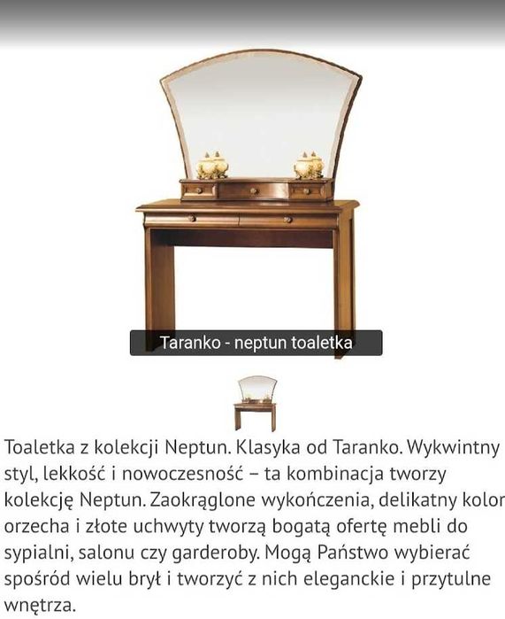 Toaletka + pufa - Taranko Neptun