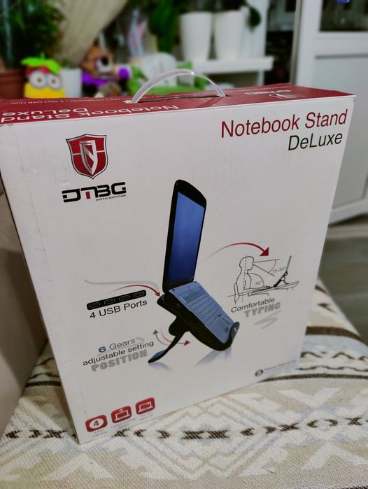 Подставка для ноутбука с вентиляцией и USB хабом DTBG