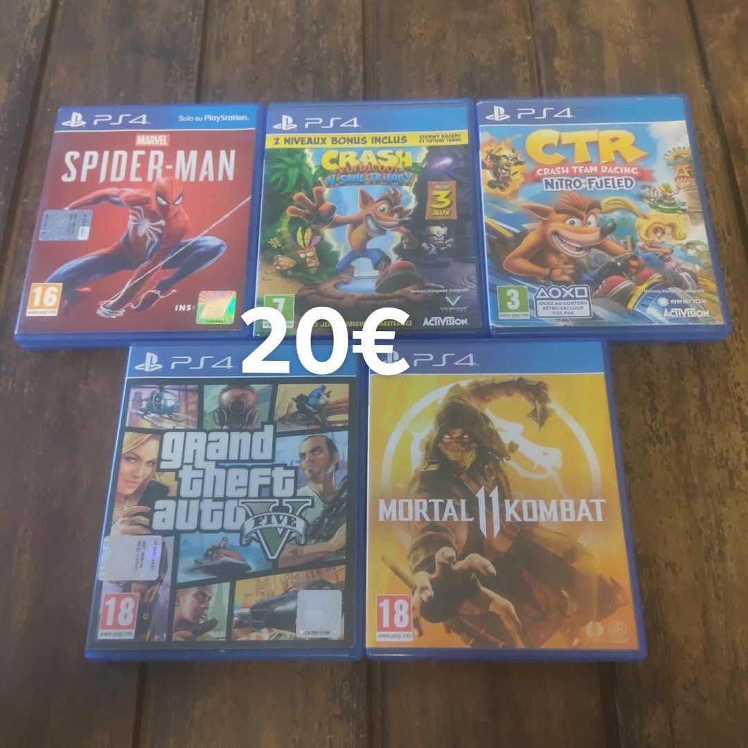 Jogos para PS4 Por 20€/cada