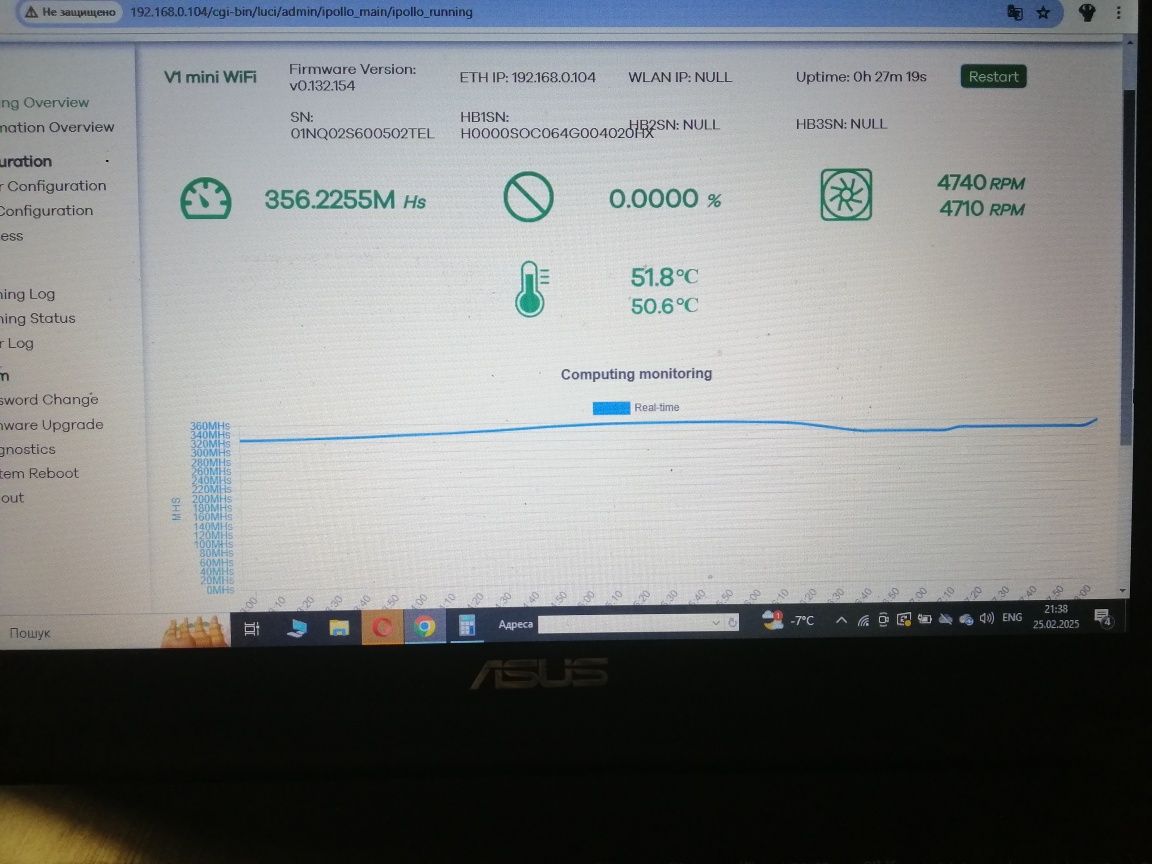 Asic miner Ipollo v1 mini