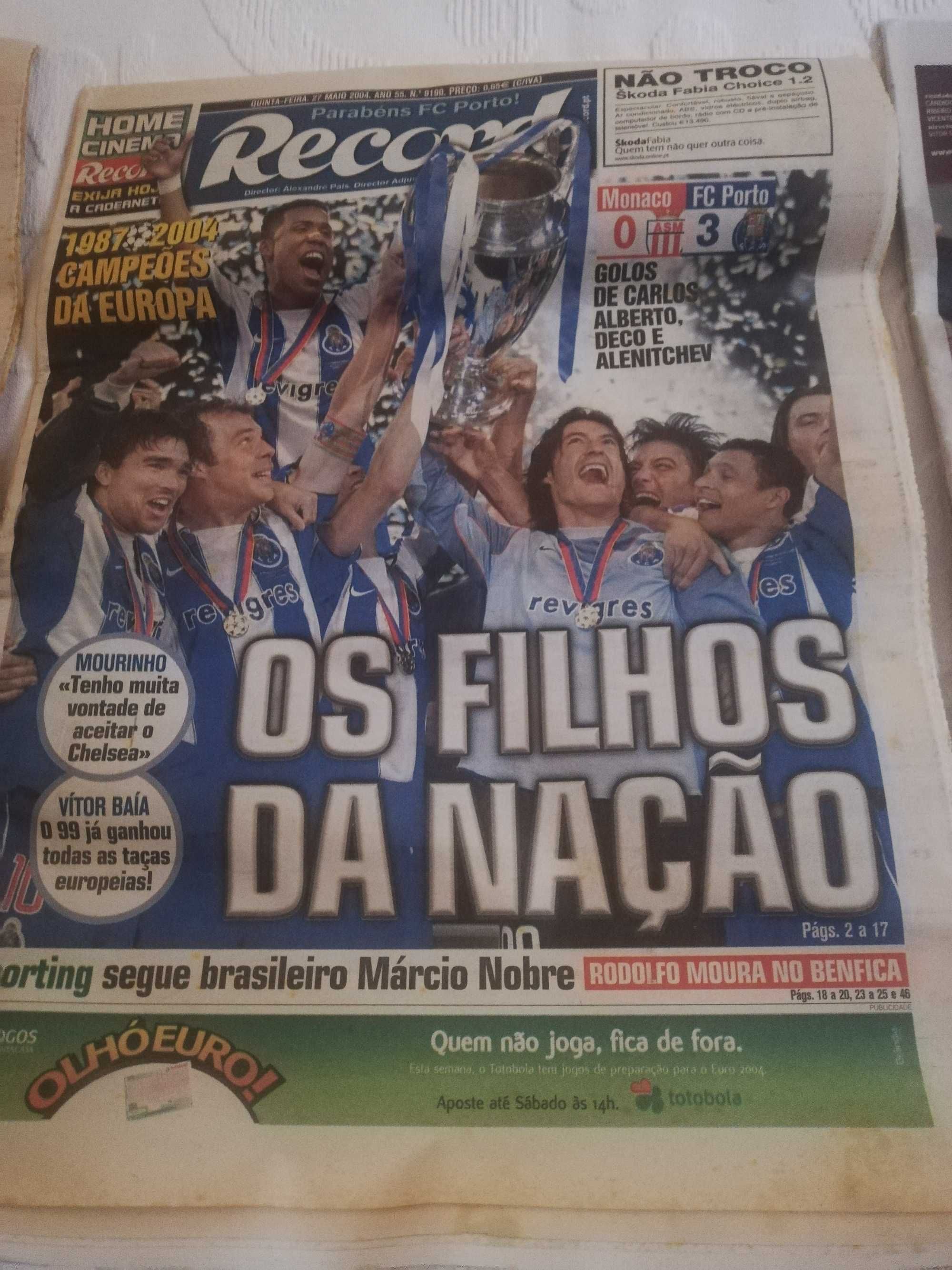 Jornais Antigos Desportivos