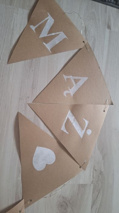 Napis Mąż Żona na ślub