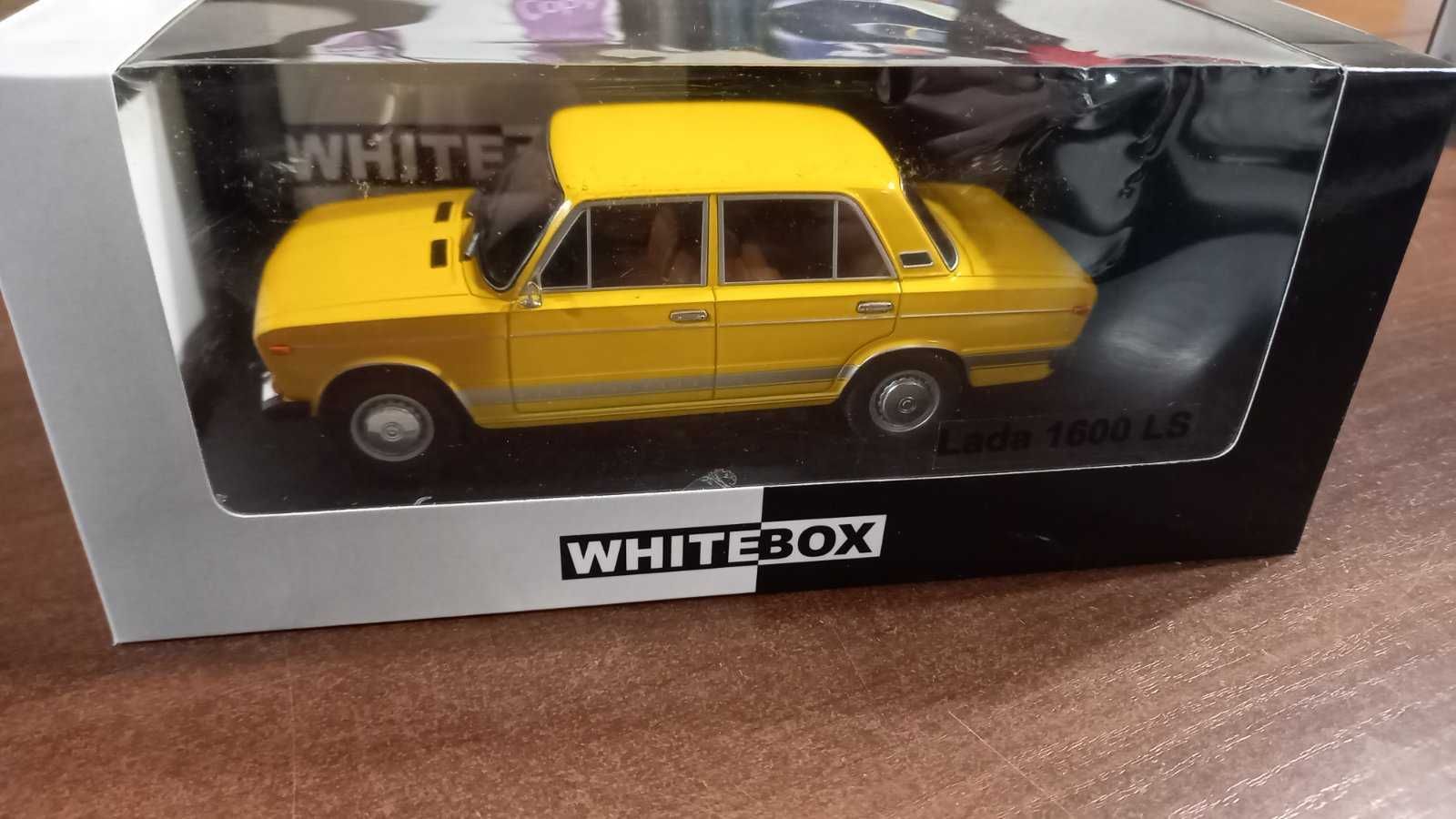 Модель ВАЗ 2106 LADA (1976) желтая (масштаб 1 :24) - WHITEBOX