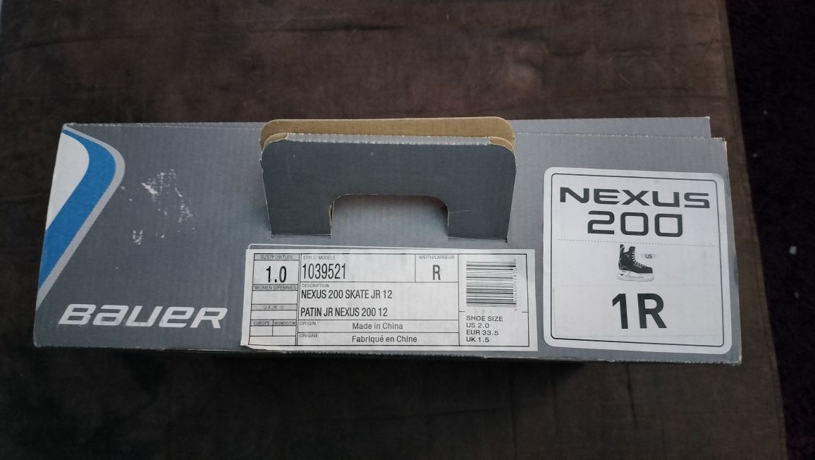 Łyżwy hokejowe dziecięce Bauer Nexus 200 roz. 33,5, 1R