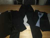 garnitur, marynarka, spodnie, 146 cm coolclub, h&m, komunia