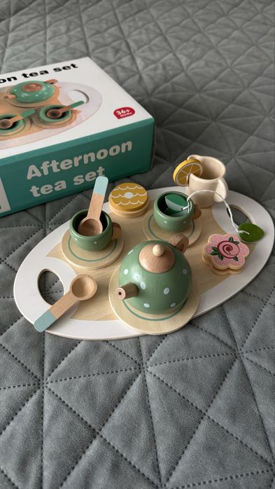 Дерев’яний чайний набір для дітей (еко, 36м+)
