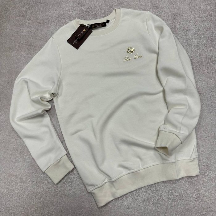 LORO PIANO -50%! Женский свитшот белого цвета,біла кофта для жінок S M