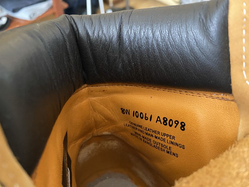 Ботінки Timberland.  Б/у. Розмір 41,5 - 42. Стан нових